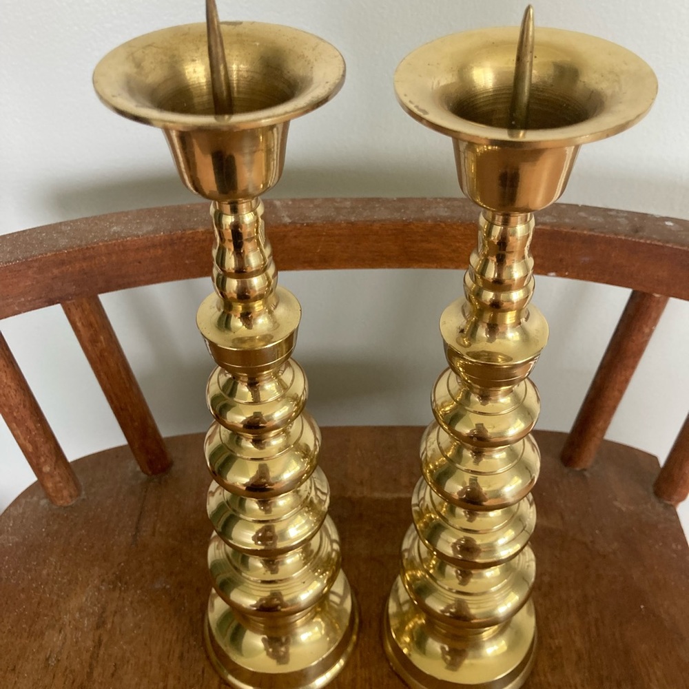 4 Brass Candlesticks